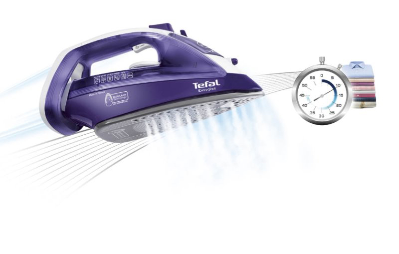 Bàn Ủi Hơi Nước TEFAL FV3930 - Tím Trắng - Hàng Chính Hãng